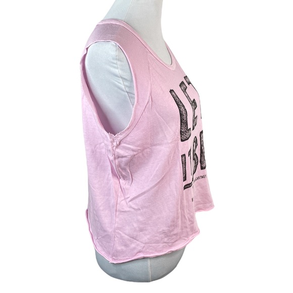 Junk Food Let It Be Crop Top Pink Size Large - Picture 3 of 8